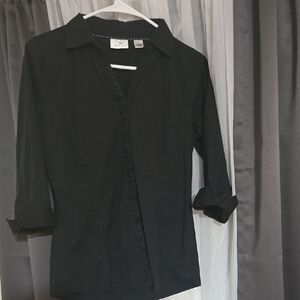 Black Button-Up Shirt